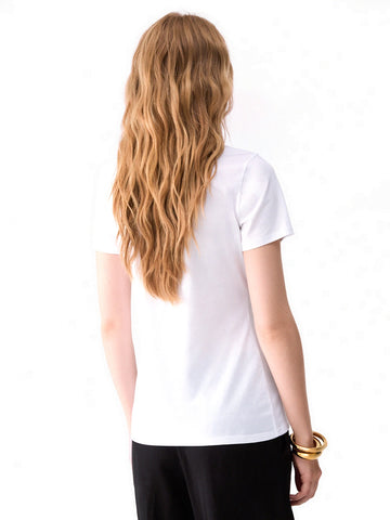 Liu-Jo White Ecs T-shirt Skinny Fit M/c - T-Shirt Donna - Bianco