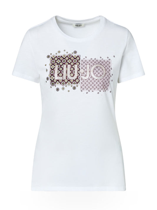 Liu-Jo White Ecs T-shirt Skinny Fit M/c - T-Shirt Donna - Bianco