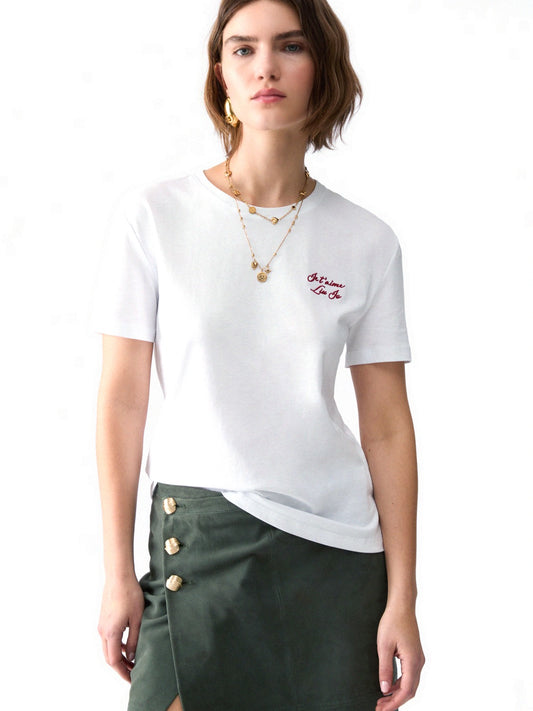 Liu-Jo White T-shirt Slim Fit M/c - T-Shirt Donna - Bianco