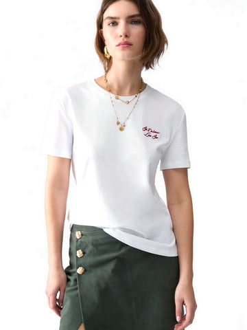 Liu-Jo White T-shirt Slim Fit M/c - T-Shirt Donna - Bianco