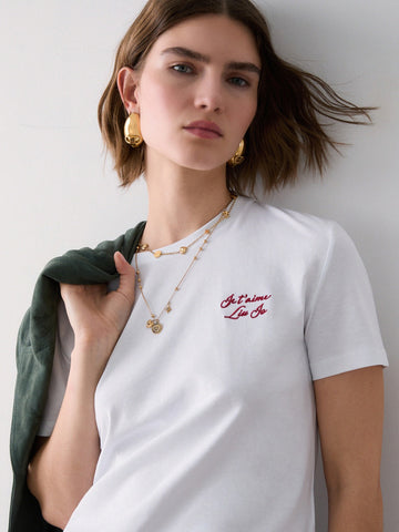 Liu-Jo White T-shirt Slim Fit M/c - T-Shirt Donna - Bianco