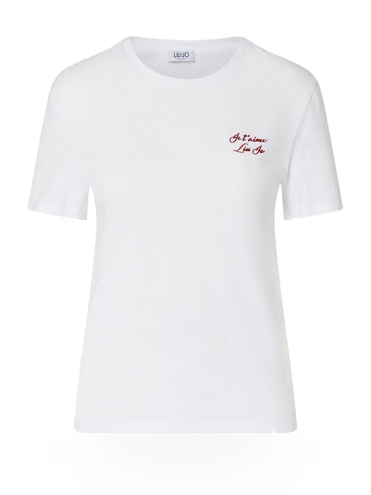 Liu-Jo White T-shirt Slim Fit M/c - T-Shirt Donna - Bianco