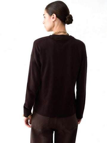 Liu-Jo White Maglia Chiusa M/l Basic - Maglieria Donna - Marrone