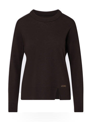 Liu-Jo White Maglia Chiusa M/l Basic - Maglieria Donna - Marrone