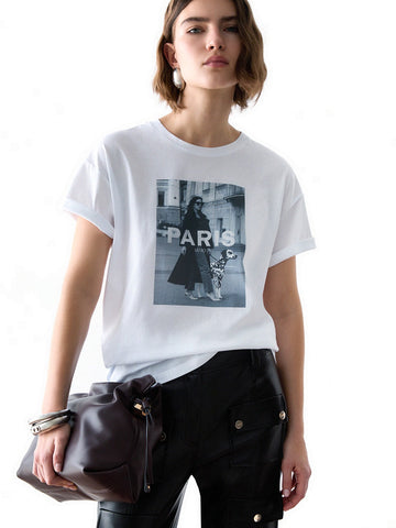 Liu-Jo White Ecs T-shirt Boxy Fit M/c - T-Shirt Donna - Bco Liujo Paris