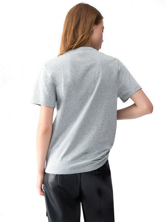 Liu-Jo White Ecs T-shirt Slim Fit M/c - T-Shirt Donna - Grigio
