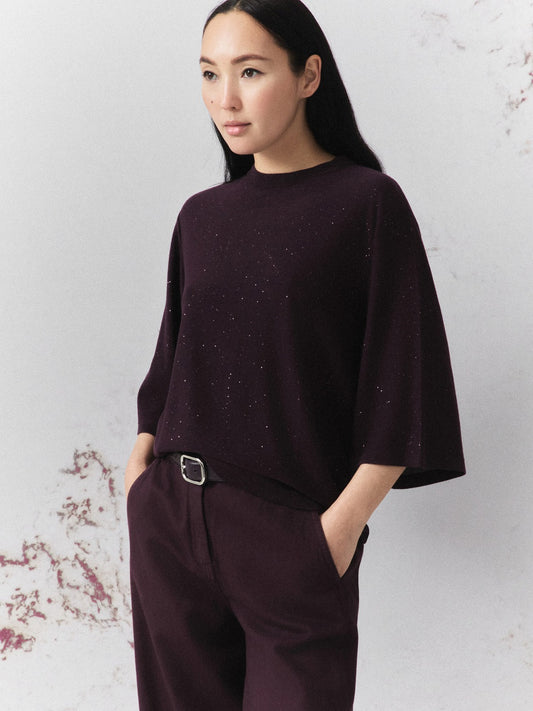 Marella Maglia-Canottiera-Top - T-Shirt Donna - Mora
