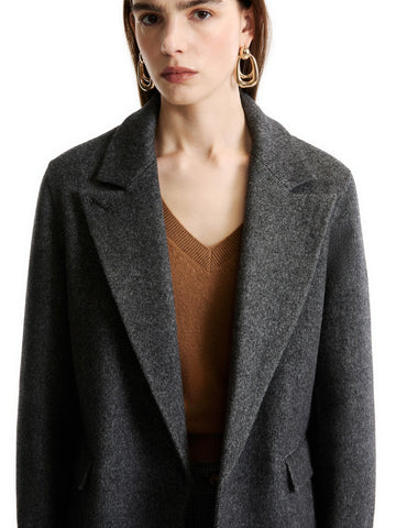 Marella Giaccone - Capospalla Donna - Grigio Scuro Melange