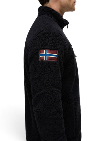 Napapijri Yupik Fz 5 - Felpe Uomo - Black Beauty