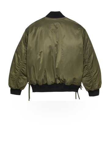 New Amsterdam Surf Association Reversible Bomber Jacket - Capospalla Uomo - Army Green/Orange
