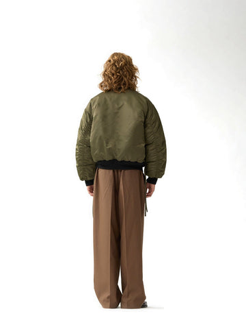 New Amsterdam Surf Association Reversible Bomber Jacket - Capospalla Uomo - Army Green/Orange