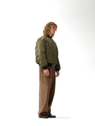 New Amsterdam Surf Association Reversible Bomber Jacket - Capospalla Uomo - Army Green/Orange