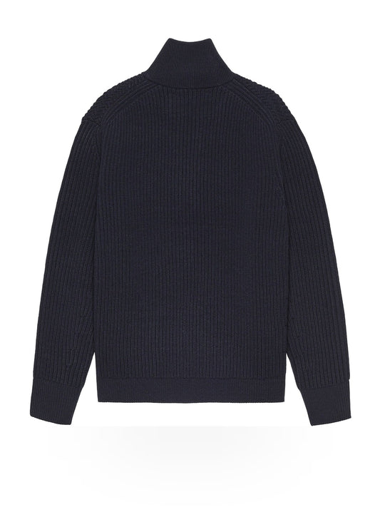 New Amsterdam Surf Association Knitted Half Zip - Maglieria Uomo - Night