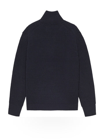 New Amsterdam Surf Association Knitted Half Zip - Maglieria Uomo - Night