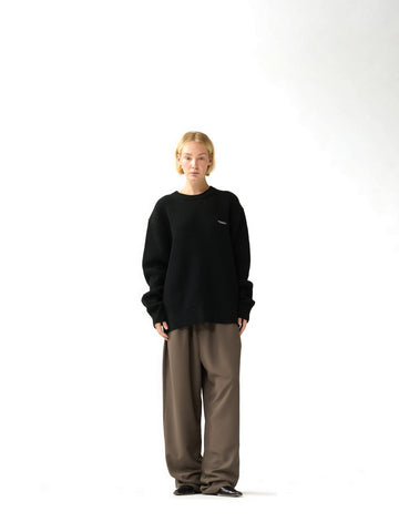 New Amsterdam Surf Association Knitted Crewneck - Maglieria Uomo - Nero
