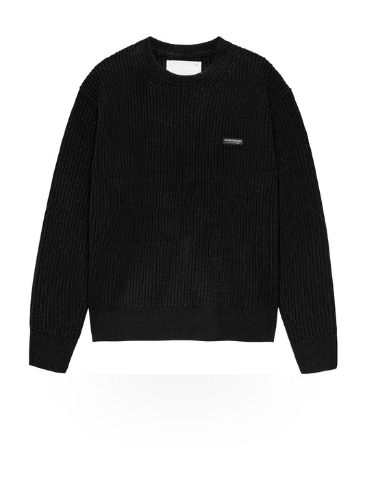 New Amsterdam Surf Association Knitted Crewneck - Maglieria Uomo - Nero