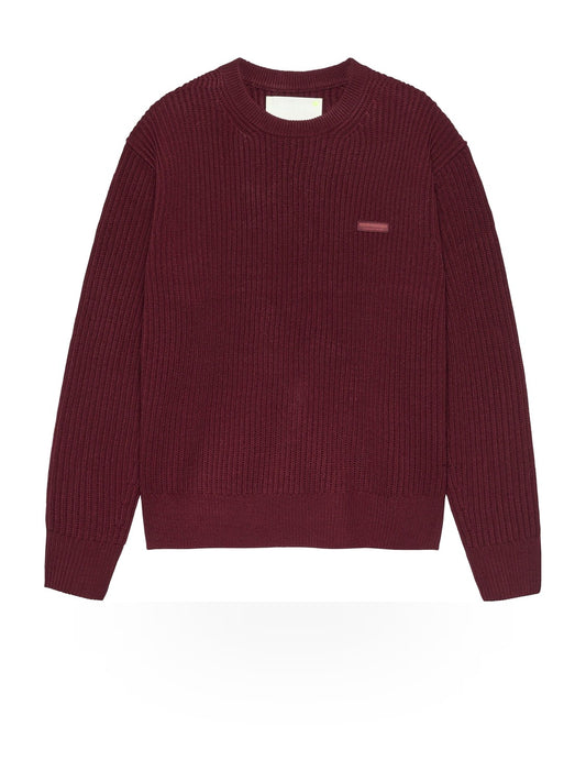 New Amsterdam Surf Association Knitted Crewneck - Maglieria Uomo - Burgundy