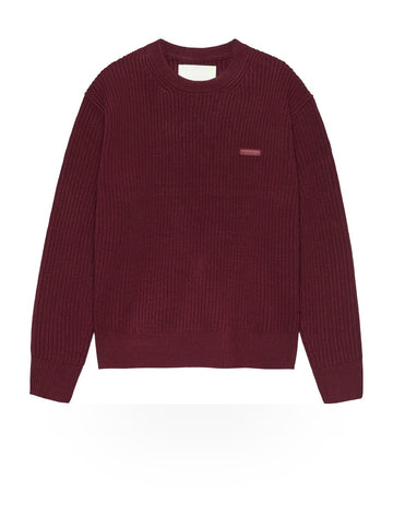 New Amsterdam Surf Association Knitted Crewneck - Maglieria Uomo - Burgundy