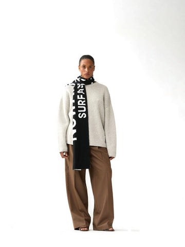 New Amsterdam Surf Association Knitted Stamp Crewneck - Maglieria Uomo - Grey Melange