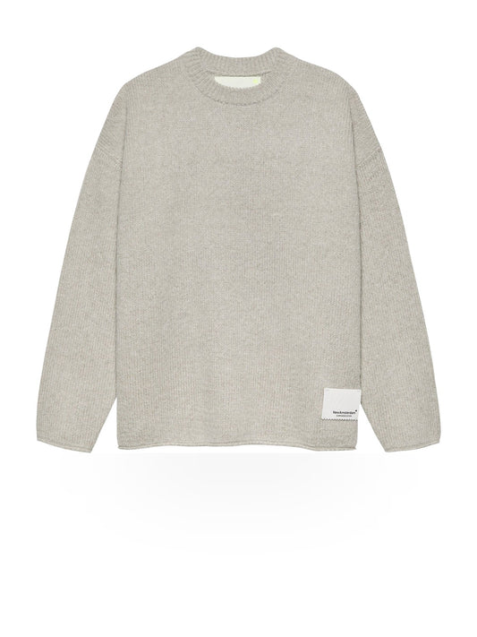 New Amsterdam Surf Association Knitted Stamp Crewneck - Maglieria Uomo - Grey Melange