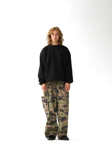 New Amsterdam Surf Association Fleece Crewneck - Felpe Uomo - Nero