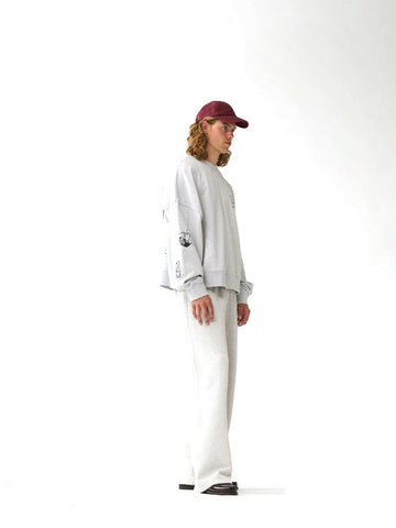 New Amsterdam Surf Association Knocked Crewneck - Felpe Uomo - Grigio