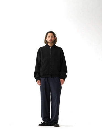 New Amsterdam Surf Association Waffle Zip Up - Felpe Uomo - Nero