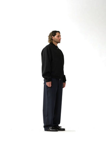 New Amsterdam Surf Association Waffle Zip Up - Felpe Uomo - Nero