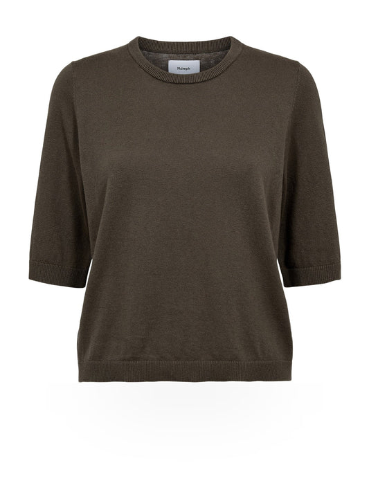 Numph Nucally Ss Pullover - Maglieria Donna - Forest Night