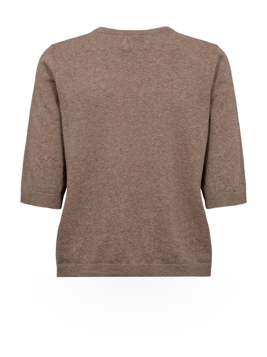 Numph Nucally Ss Pullover - Maglieria Donna - Deep Taupe
