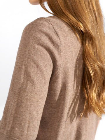 Numph Nucally Ss Pullover - Maglieria Donna - Deep Taupe