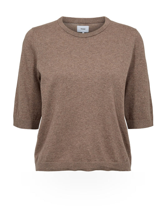 Numph Nucally Ss Pullover - Maglieria Donna - Deep Taupe