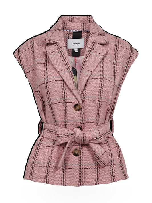 Numph Nukimmi Vest - Gilet Donna - Rosa