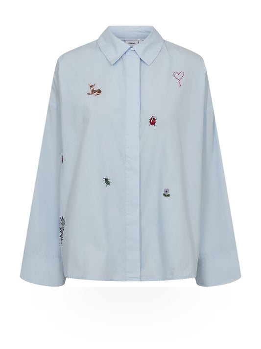 Numph Nutenja Shirt - Camicie Donna - Floaty Blue