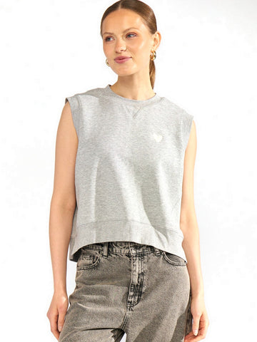 Numph Nunathalie Vest - Gilet Donna - Grigio Melange