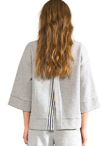 Numph Nunathalie Sweat - Felpe Donna - Grigio Melange