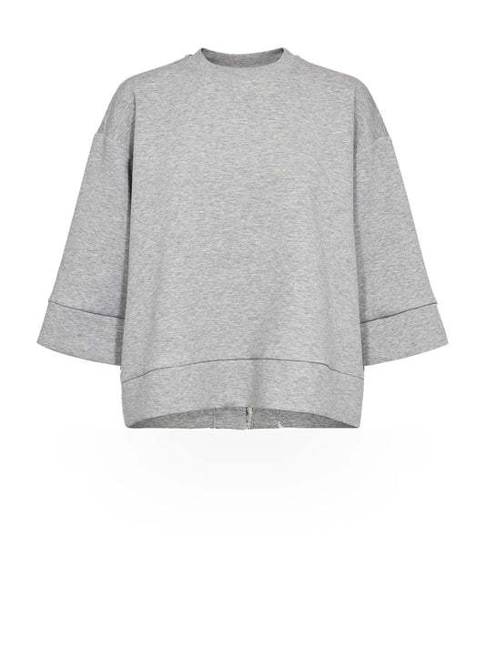 Numph Nunathalie Sweat - Felpe Donna - Grigio Melange