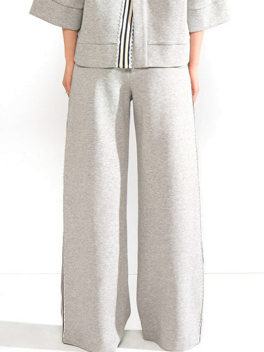 Numph Nunathalie Pants - Pantaloni Donna - Medium Grey Mel