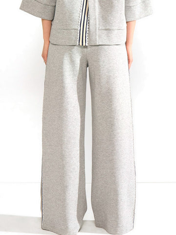 Numph Nunathalie Pants - Pantaloni Donna - Medium Grey Mel