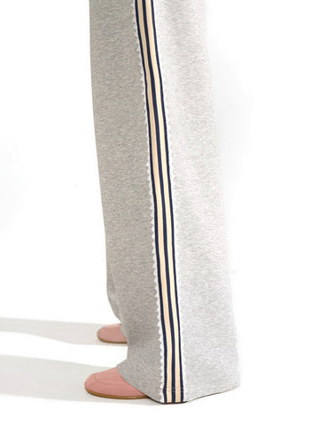 Numph Nunathalie Pants - Pantaloni Donna - Medium Grey Mel