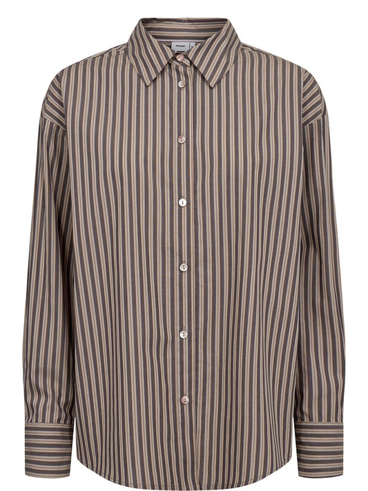 Numph Nukacey Shirt - Camicie Donna - Deep Taupe