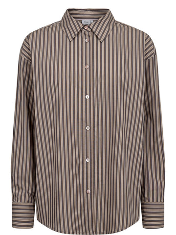 Numph Nukacey Shirt - Camicie Donna - Deep Taupe