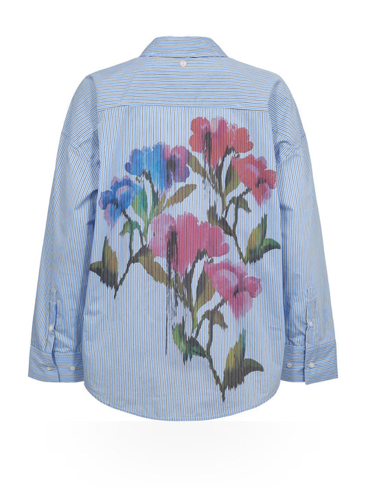 Numph Numayana Printed Shirt - Camicie Donna - Azurine