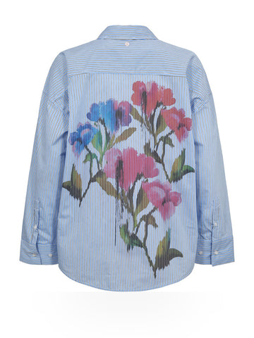 Numph Numayana Printed Shirt - Camicie Donna - Azurine