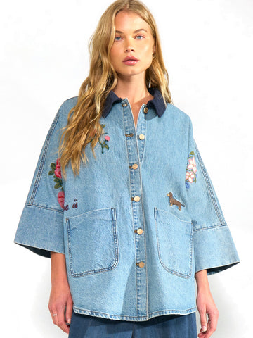 Numph Nudenma Oversize Shirt - Camicie Donna - Medium Blue Denim