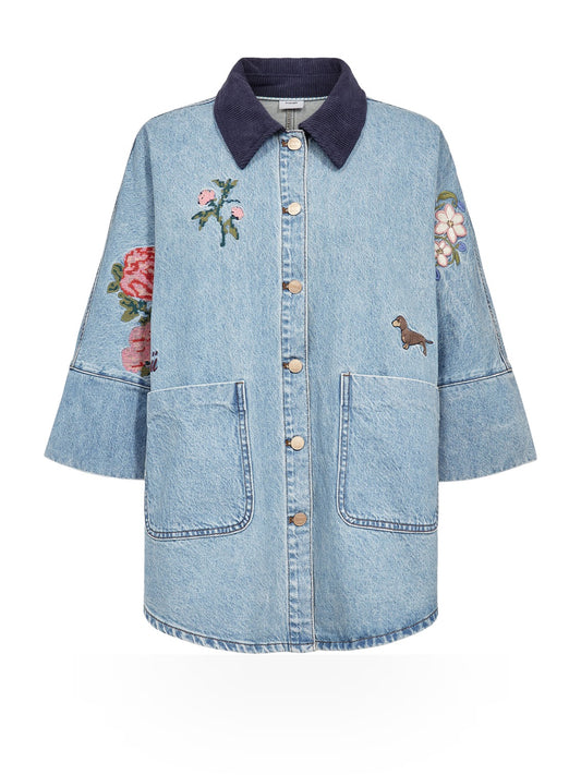 Numph Nudenma Oversize Shirt - Camicie Donna - Medium Blue Denim