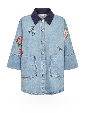 Numph Nudenma Oversize Shirt - Camicie Donna - Medium Blue Denim