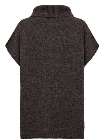Numph Nujoline Poncho - Capospalla Donna - Marrone