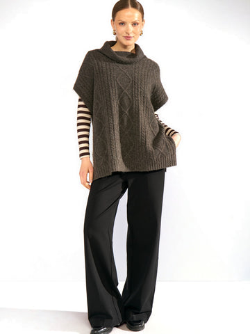 Numph Nujoline Poncho - Capospalla Donna - Marrone