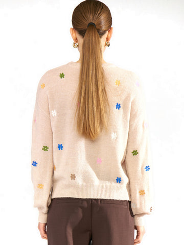 Numph Nuflorie Pullover - Maglieria Donna - Gray Morn